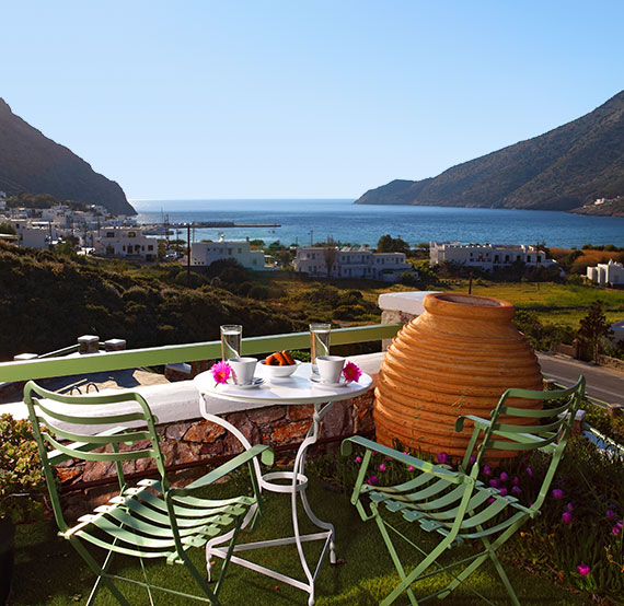 Chambres à Sifnos avec vue sur la mer